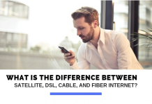 Difference between satellite, DSL, cable, and fiber internet? What is the difference between satellite, DSL, cable, and fiber internet