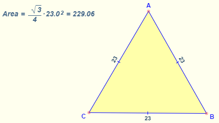 Area of Equilateral Triangle Formula Area of Equilateral Triangle Formula