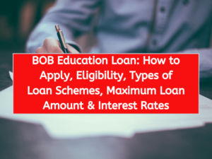 education loan calculator bob