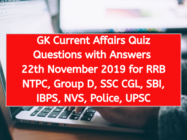 GK Current Affairs Quiz Questions with Answers