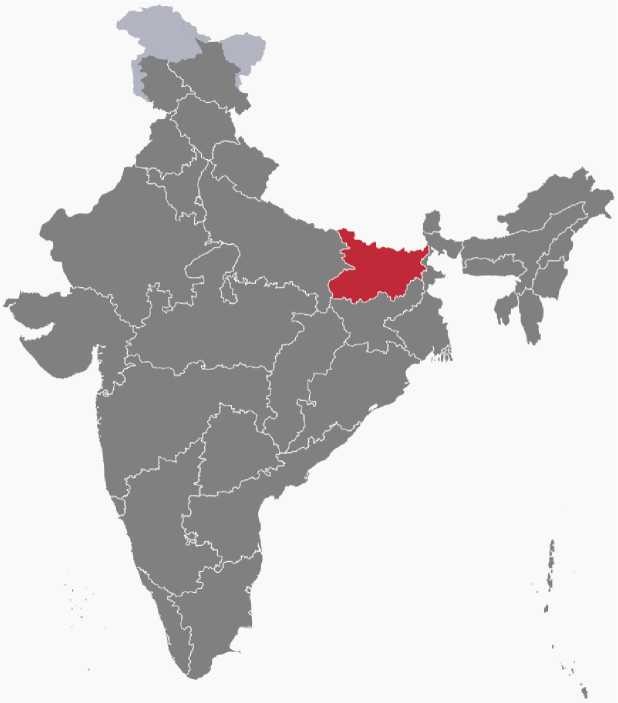 Know Your State Location Bihar