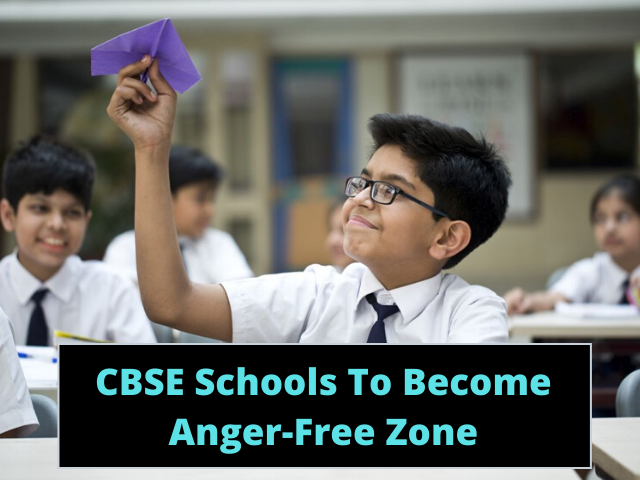 CBSE Schools to Become Anger Free Zone