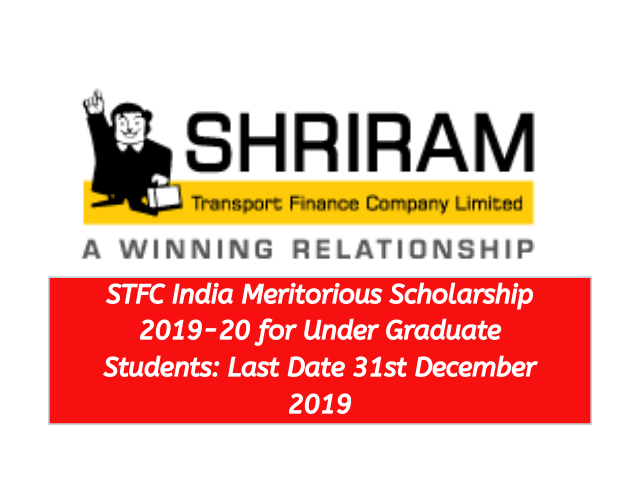 STFC India Meritorious Scholarship 2019-20 for Under Graduate Students