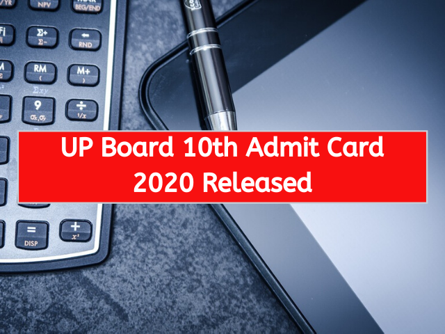 UP Board 10th Admit Card 2020 Released