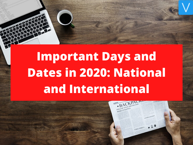 Important Days and Dates in 2020: National and International