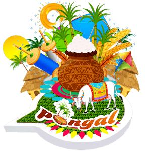 Pongal stickers to share on WhatsApp