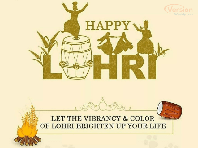 happy lohri 2021 wishes image in english