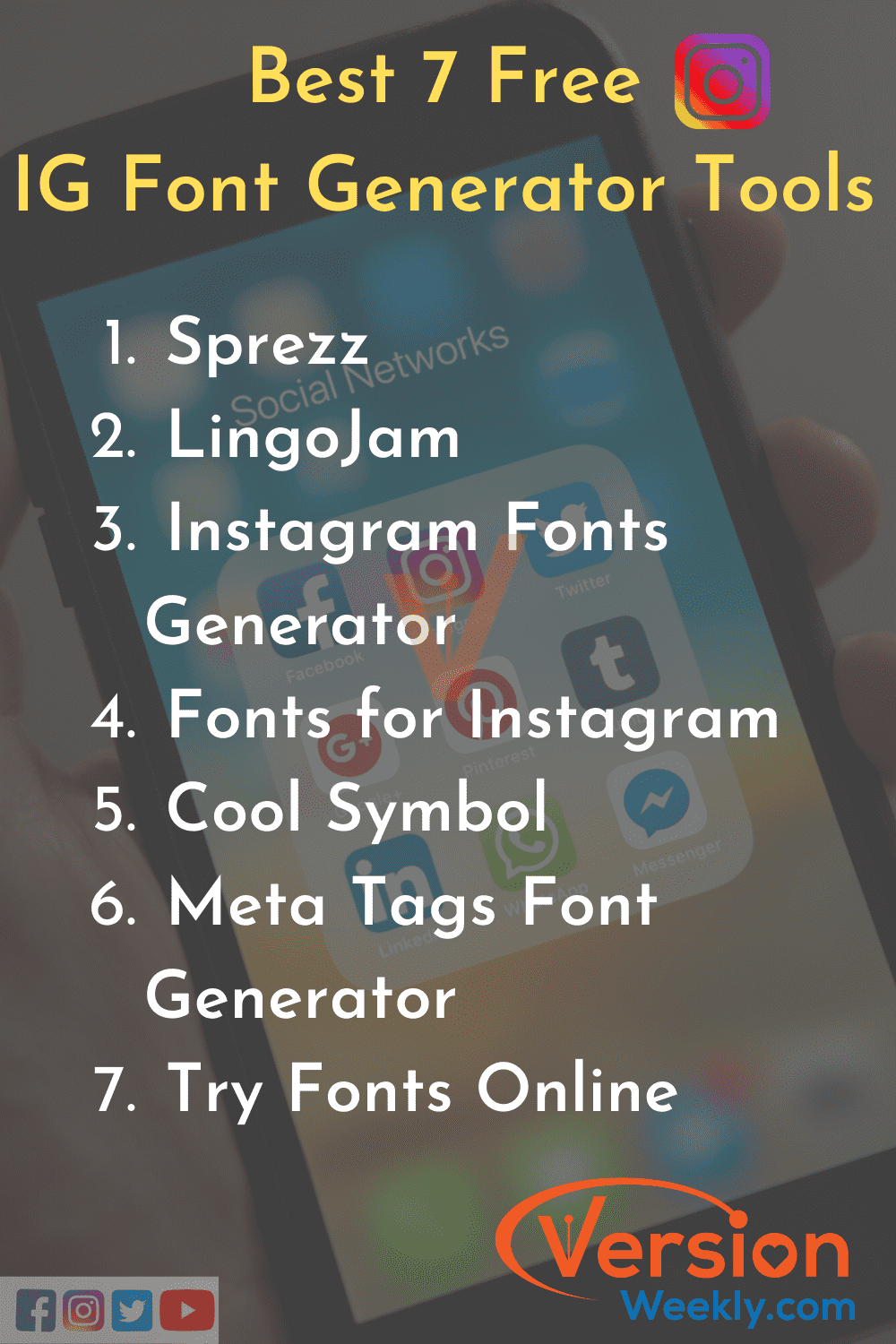 Best Instagram Font generator tools list