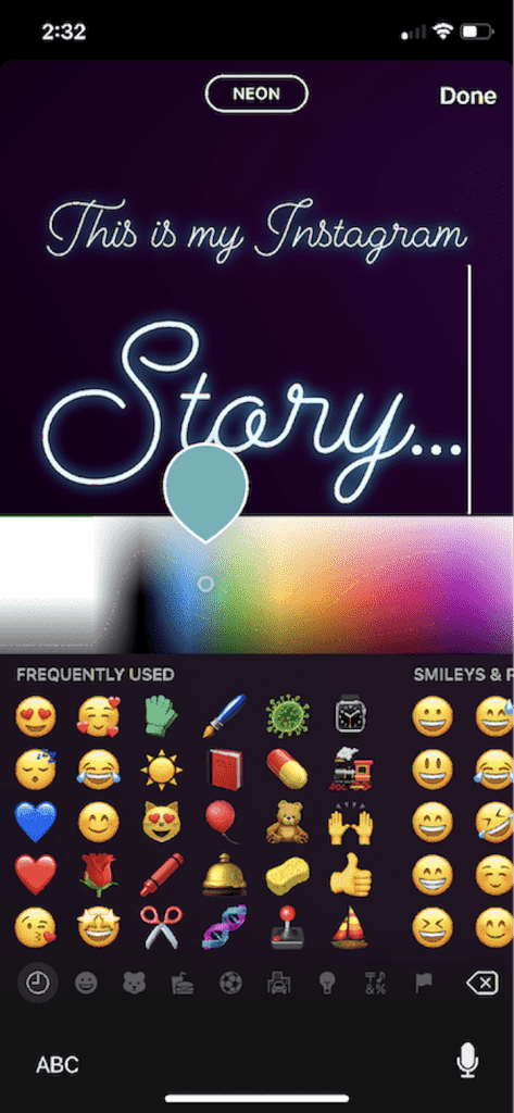 Change the Instagram Stories Fonts & Colors