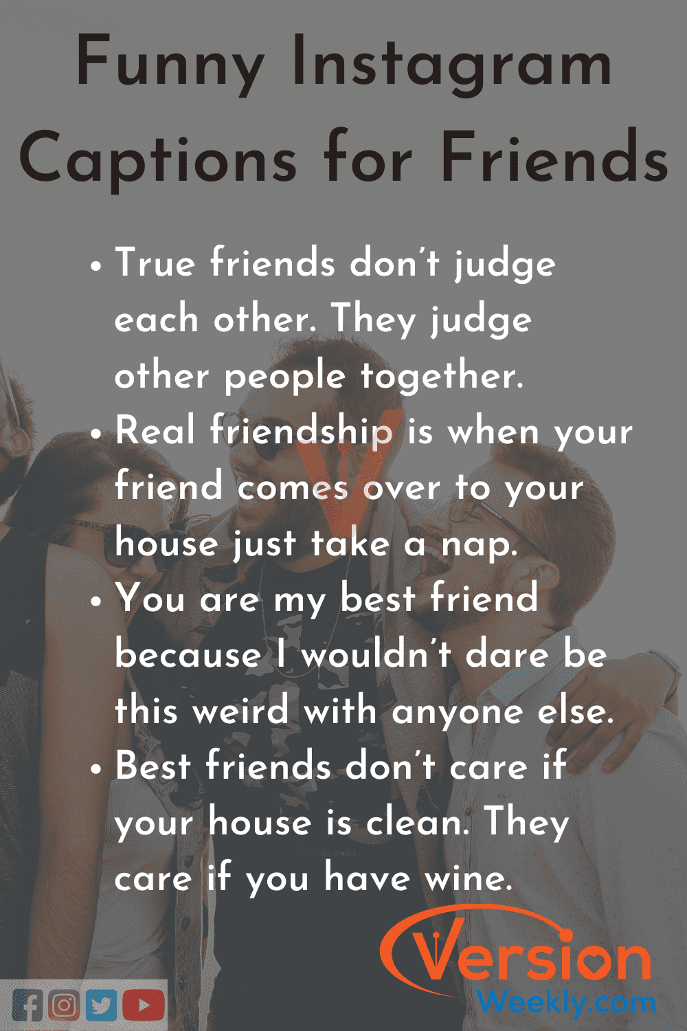 Funny Insta Quotes for Friends