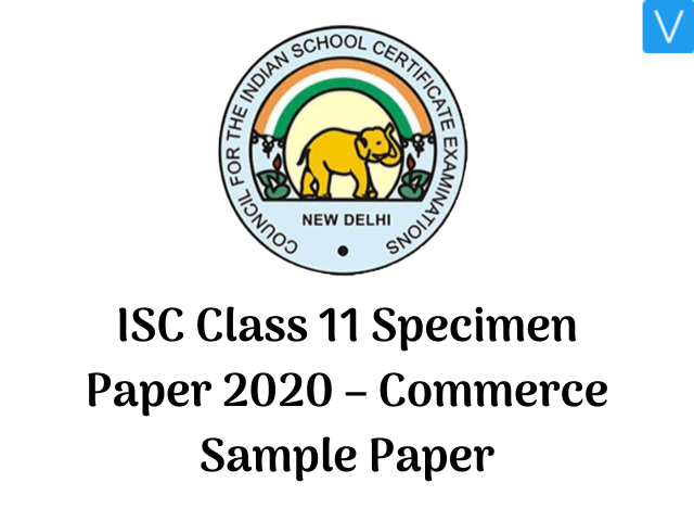 ISC Class 11 Specimen Paper Commerce