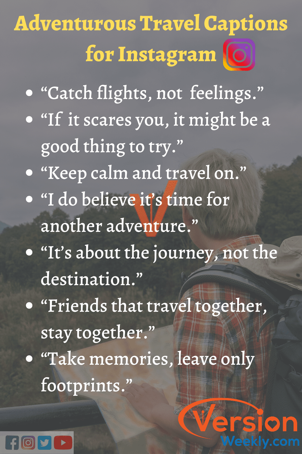 Insta captions for Adventure Traveling