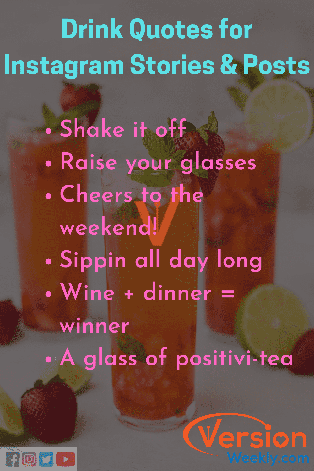 Instagram quotes for drink quotes