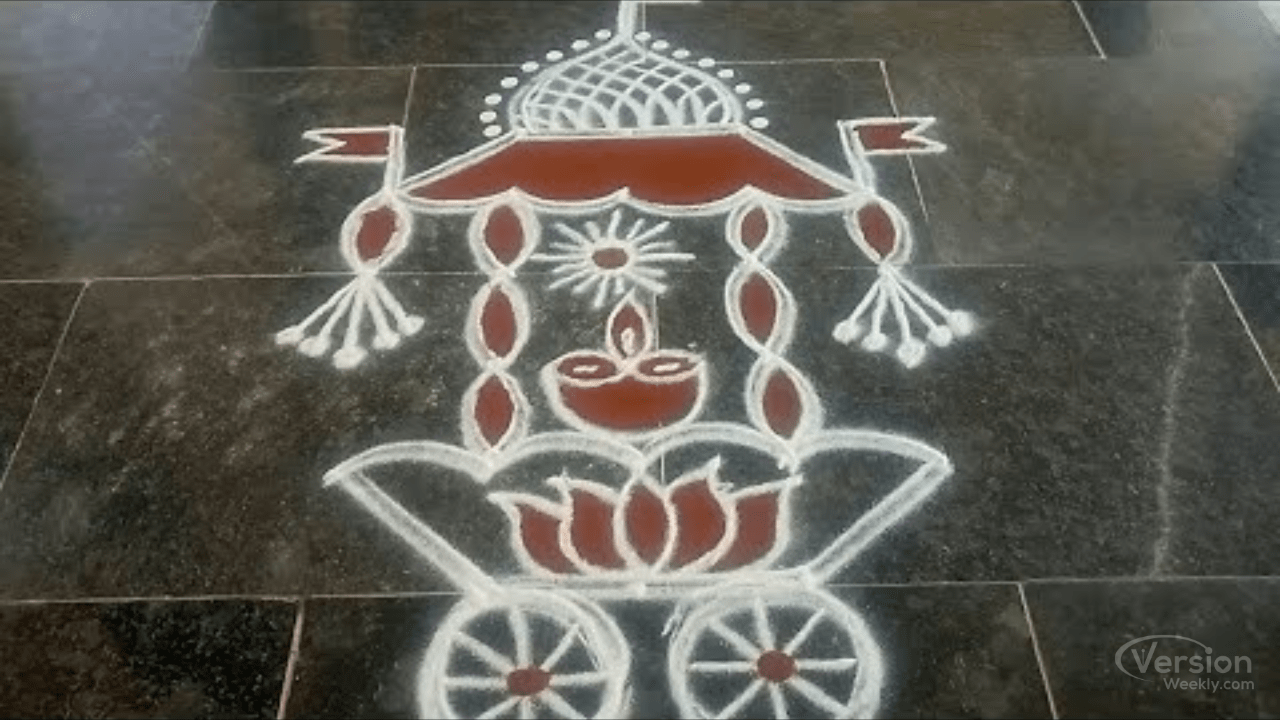 Ratha Saptami Rangoli designs 2021, kolam for surya Jayanti
