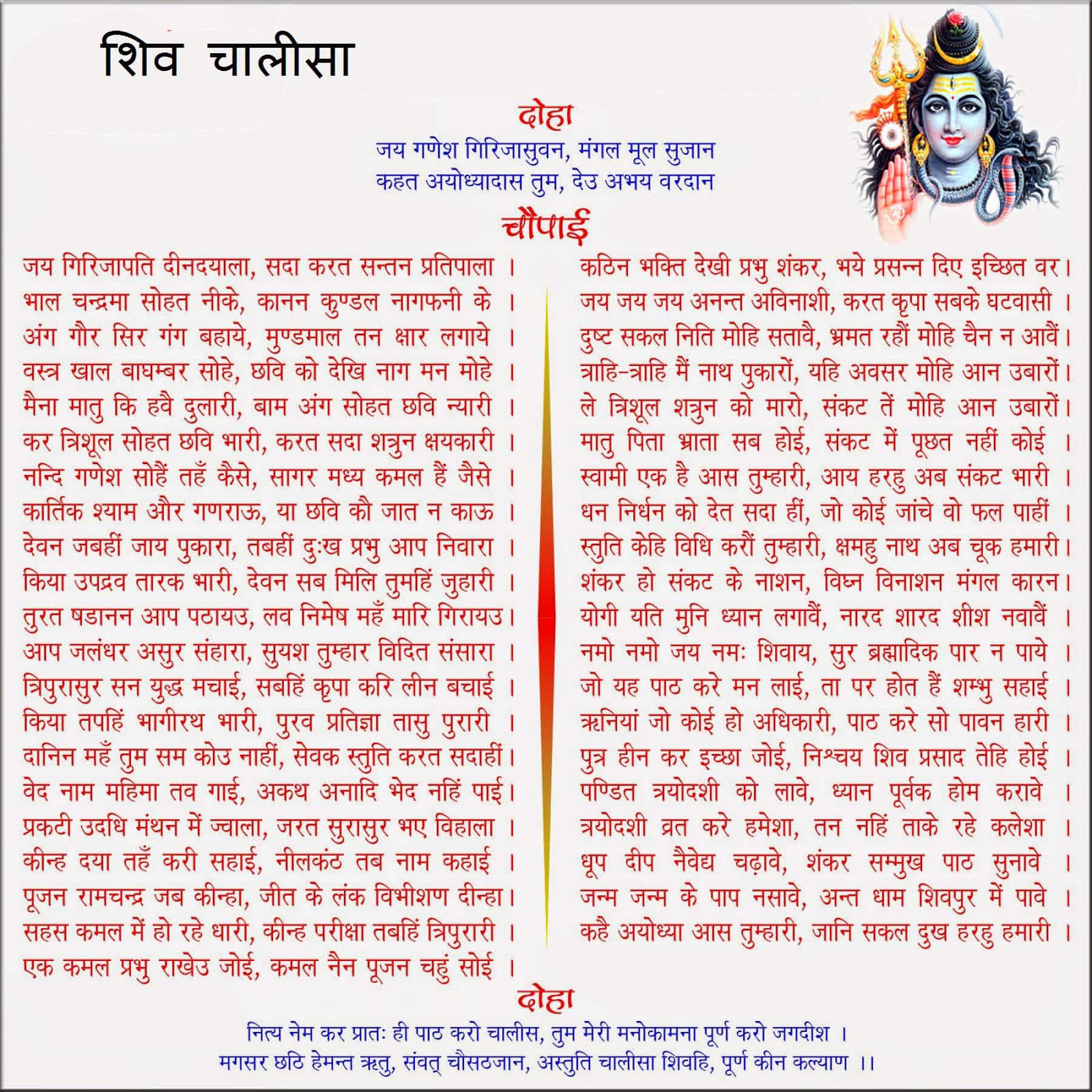 Shiv Chalisa for Mahashivratri