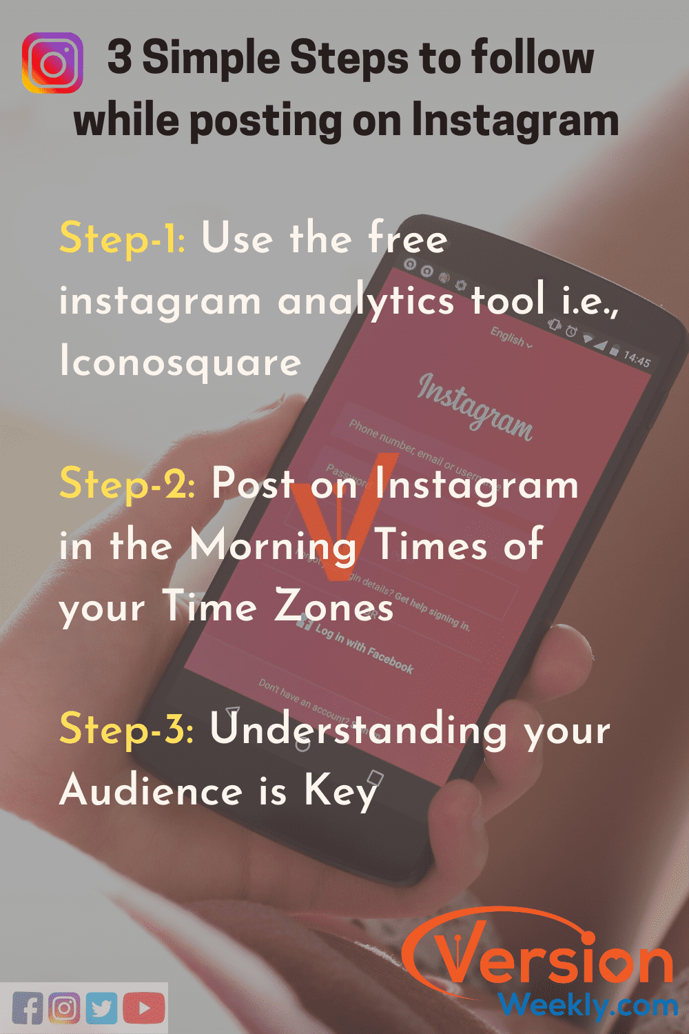 Steps to findout best times to post on Instagram