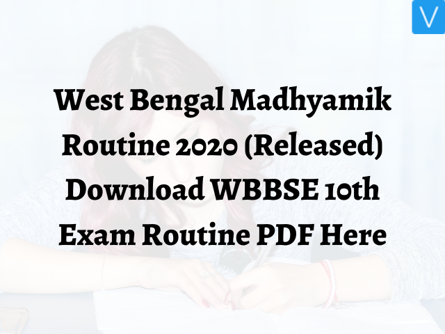 Download WBBSE 10th Exam Routine PDF Here