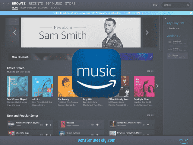 Amazon Music App for listening songs online freely