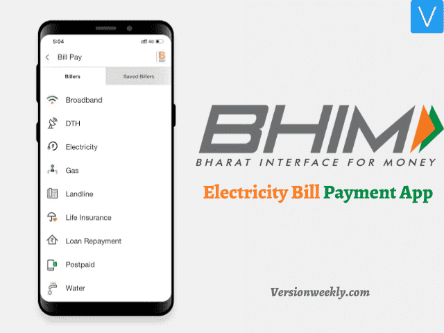BHIM Bill payment app for android in india
