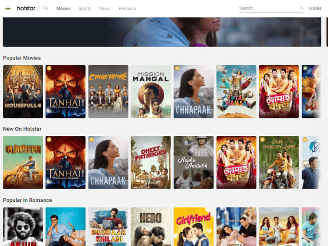 Hotstar streaming app to watch hindi movies online