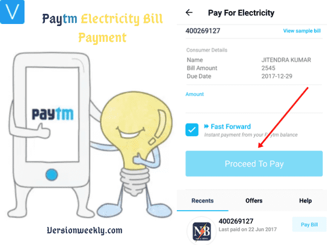 Paytm electricity bill payment app