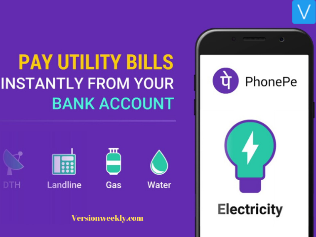 Phonepe utility payment bill app for android & iphone