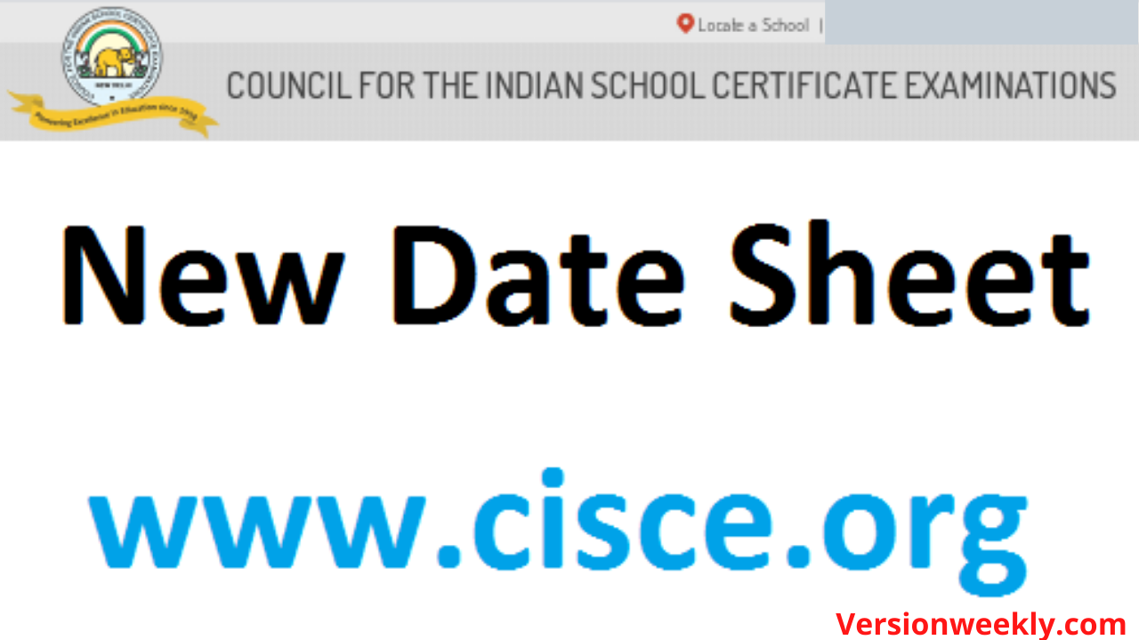 ICSE New Date Sheet