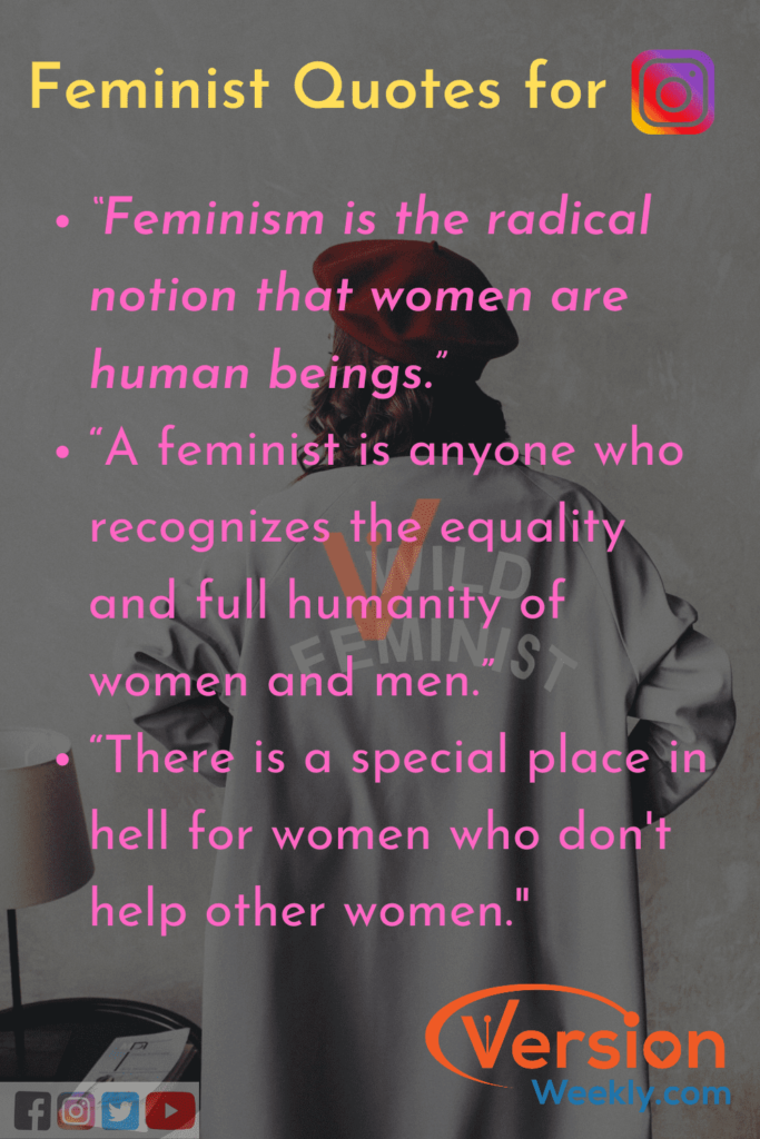 Instagram Captions for feminism
