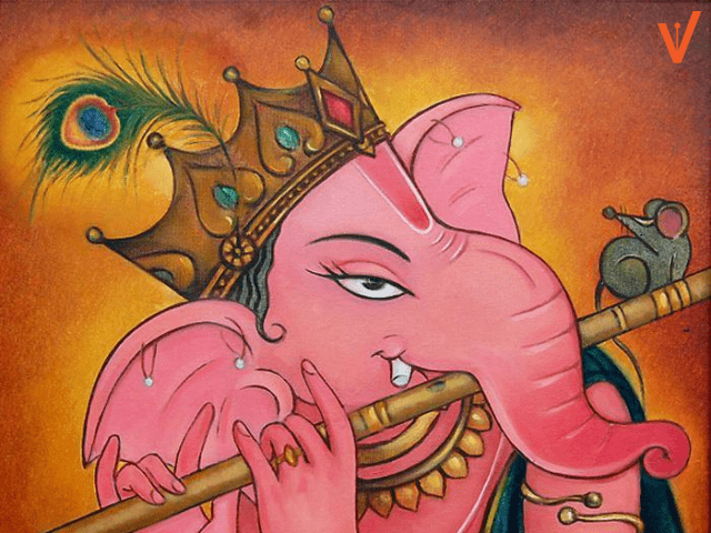 ganesh chaturthi painting with colors for competition
