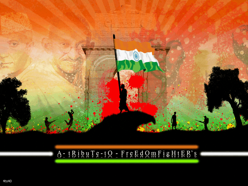 tribute to freedom fighters on independence day gif