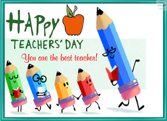 Happy teachers day gif