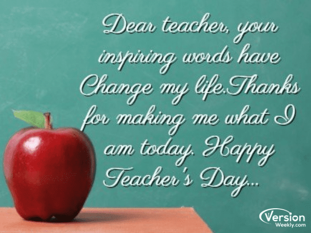 Lovable thank you message image for teachers to share