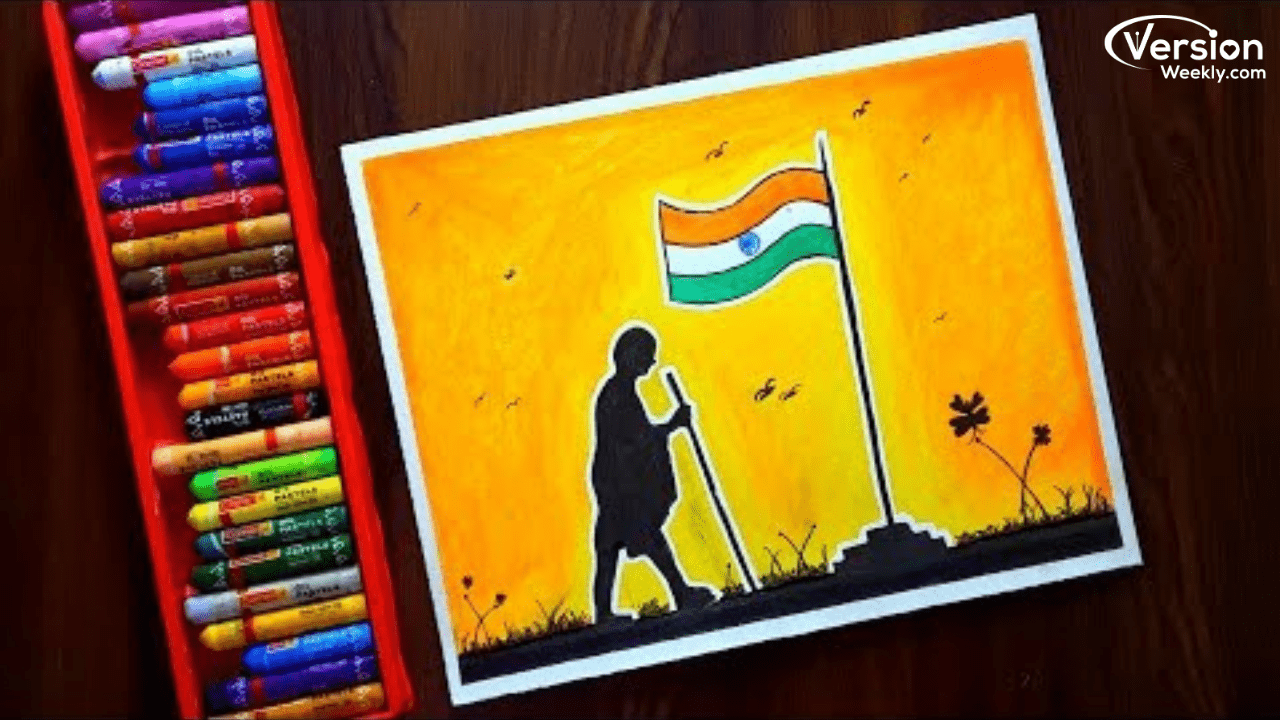 Gandhi Jayanti Drawing easy for kids