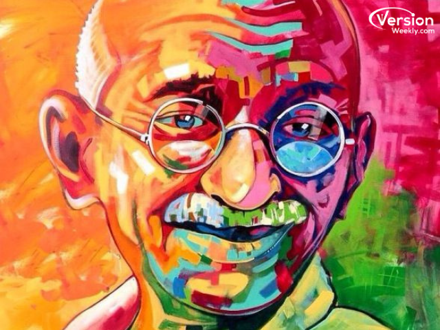Gandhi Jayanti Oct 2nd Drawing Image