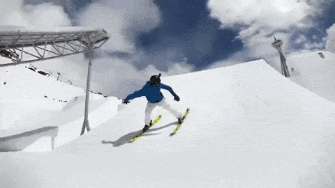 Skiing gif for insta