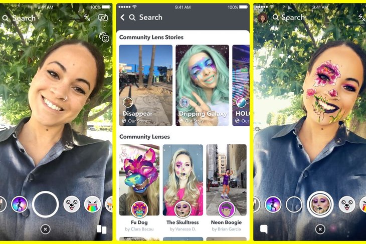 Snapchat Community Lens Page