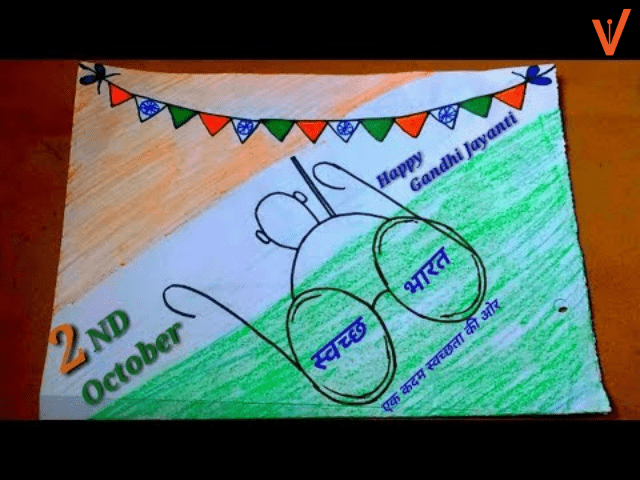 mahatma Gandhi sketch for kids