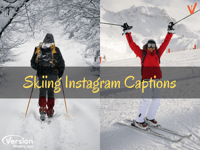 skiing Instagram captions