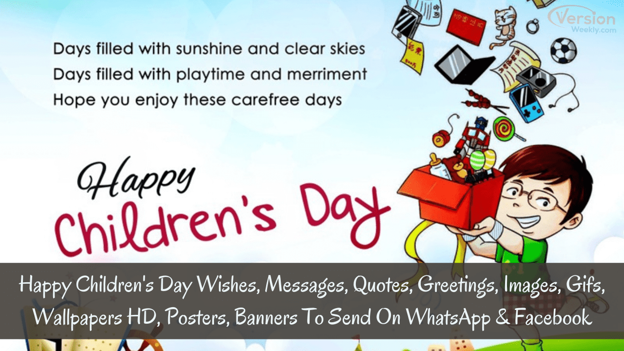 Happy children's day wishes quotes gifs images wallpapers