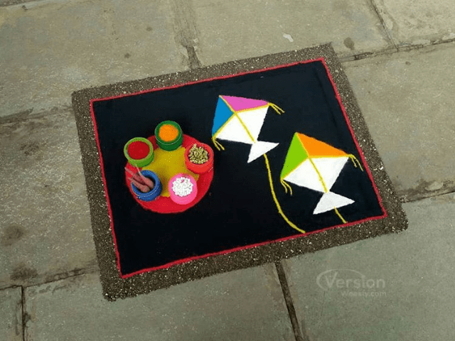 2022 latest rangoli designs for kite festival