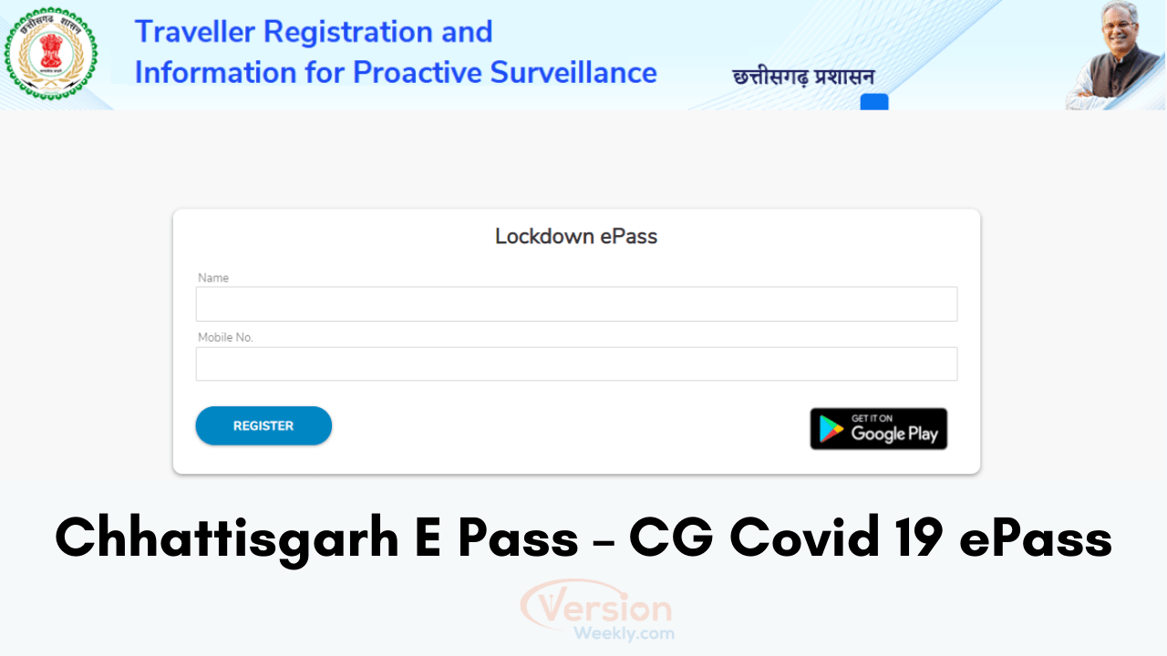 Chhattisgarh E Pass – CG Covid 19 ePass