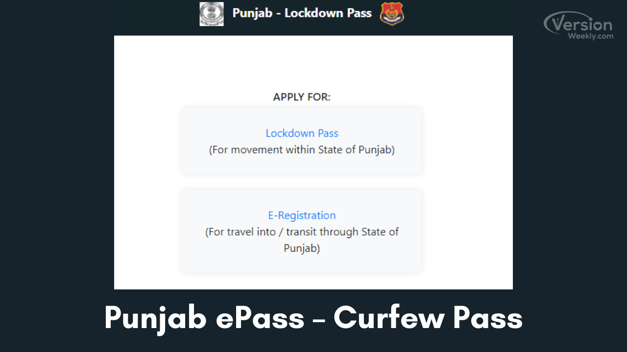 Punjab ePass – Curfew Pass