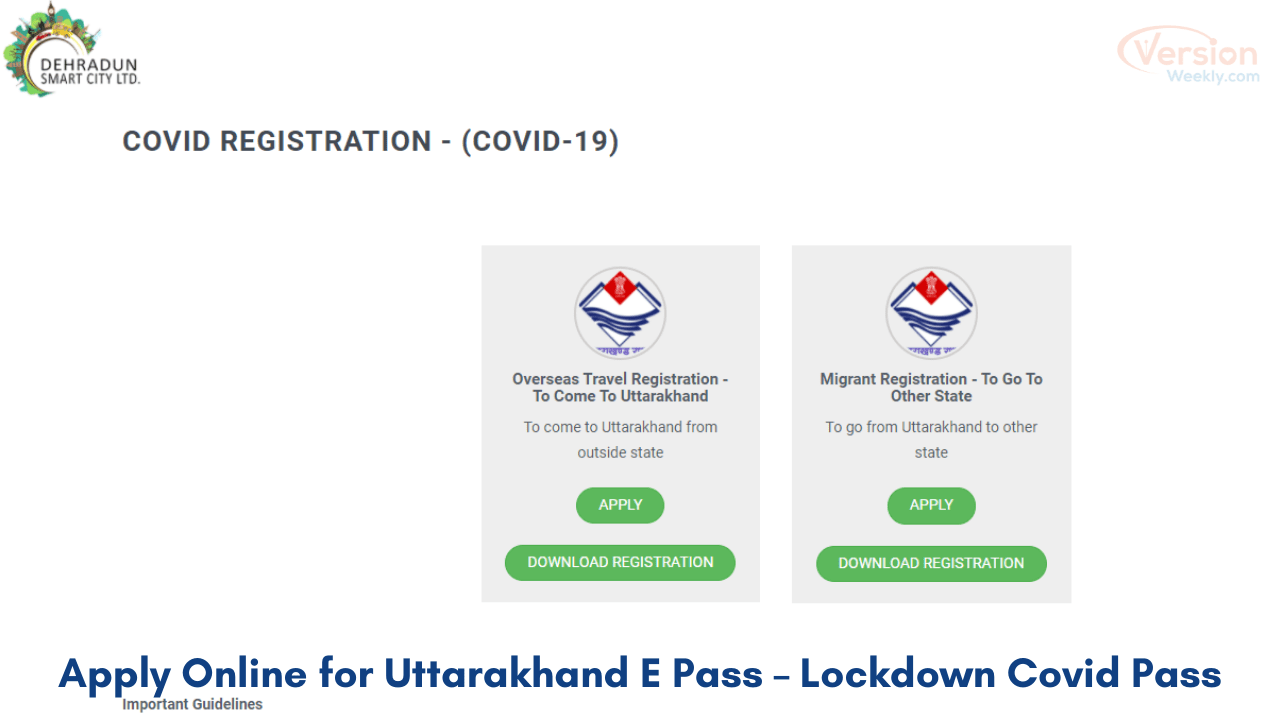 Uttarakhand E Pass – Lockdown Covid Pass