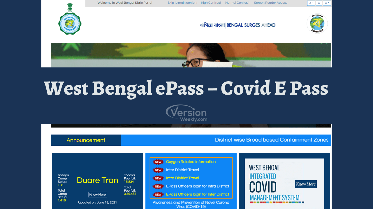West Bengal ePass – Covid E Pass