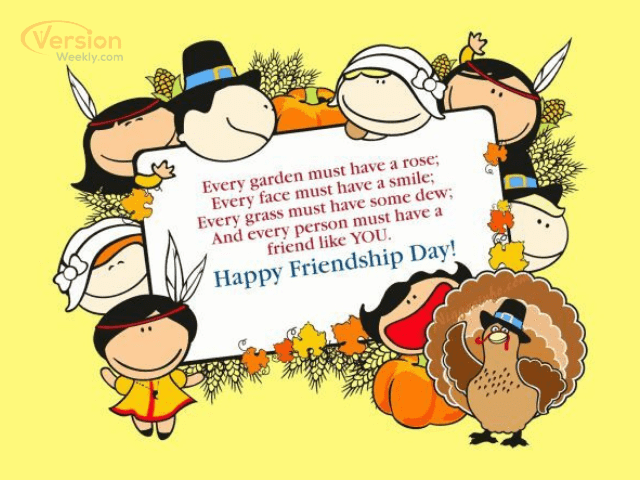 friendship day wishes image with clipart