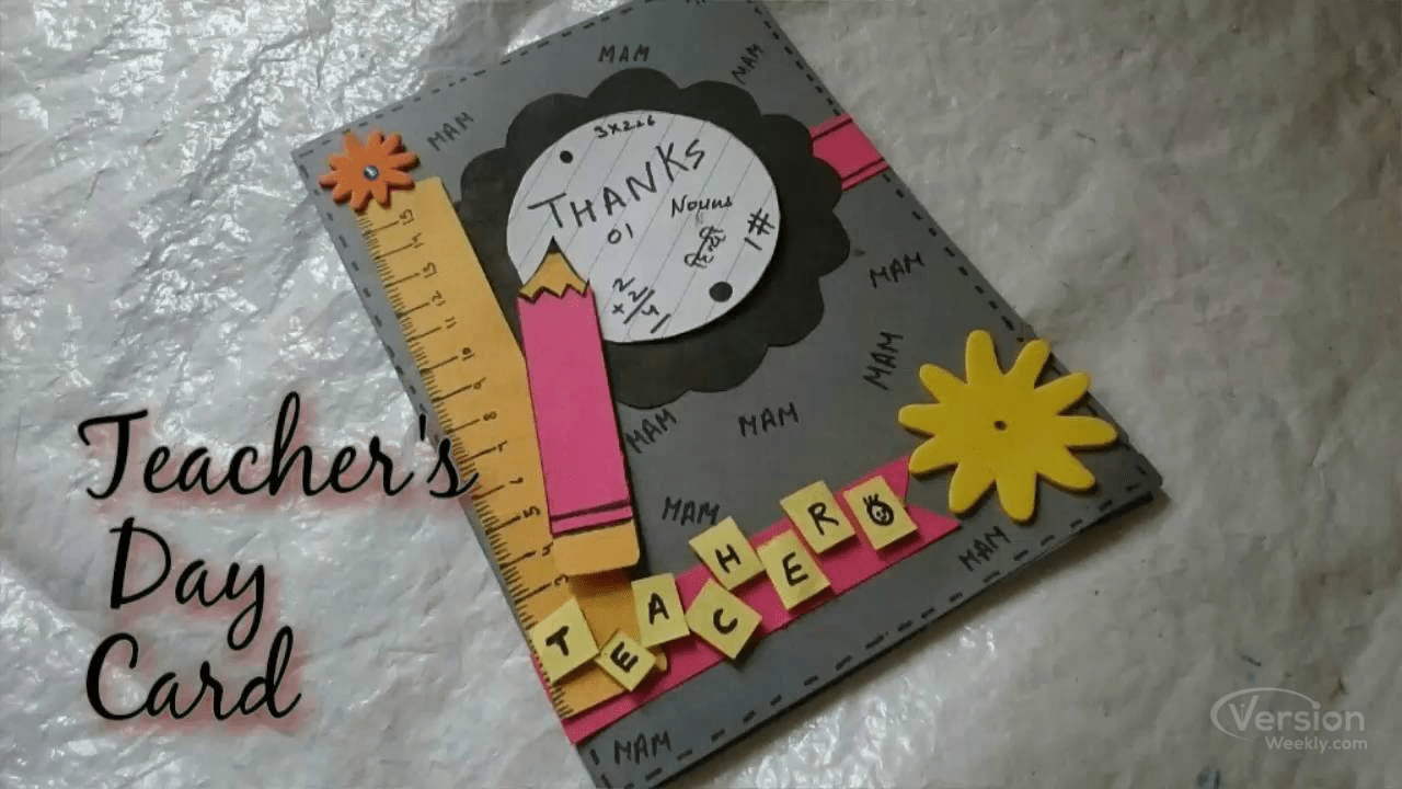 greeting card diy for teachers day
