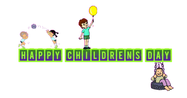 happy children's day animated gif