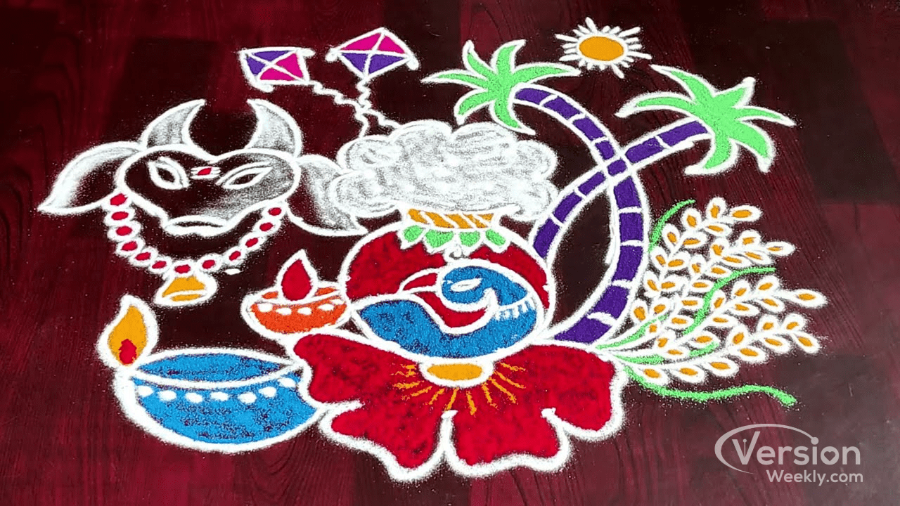 Bhogi Festival Rangoli Designs & Pattern Ideas