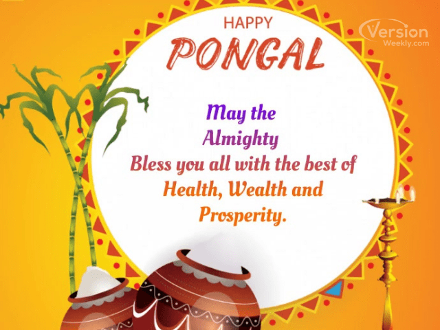 happy pongal image with wishes greetings