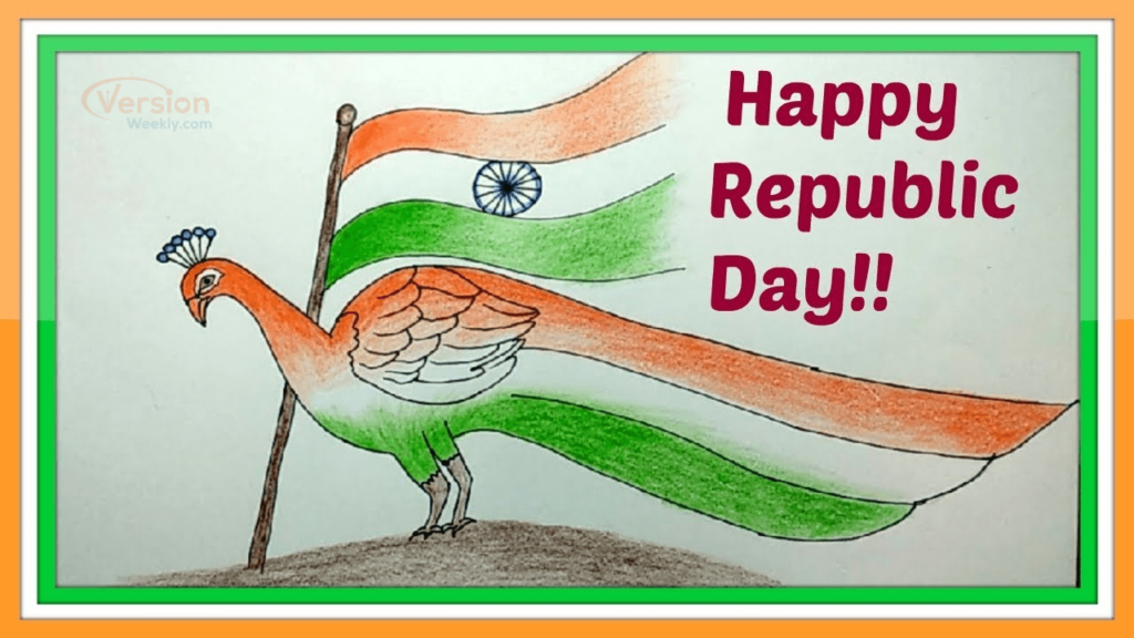 happy republic day drawing 2022